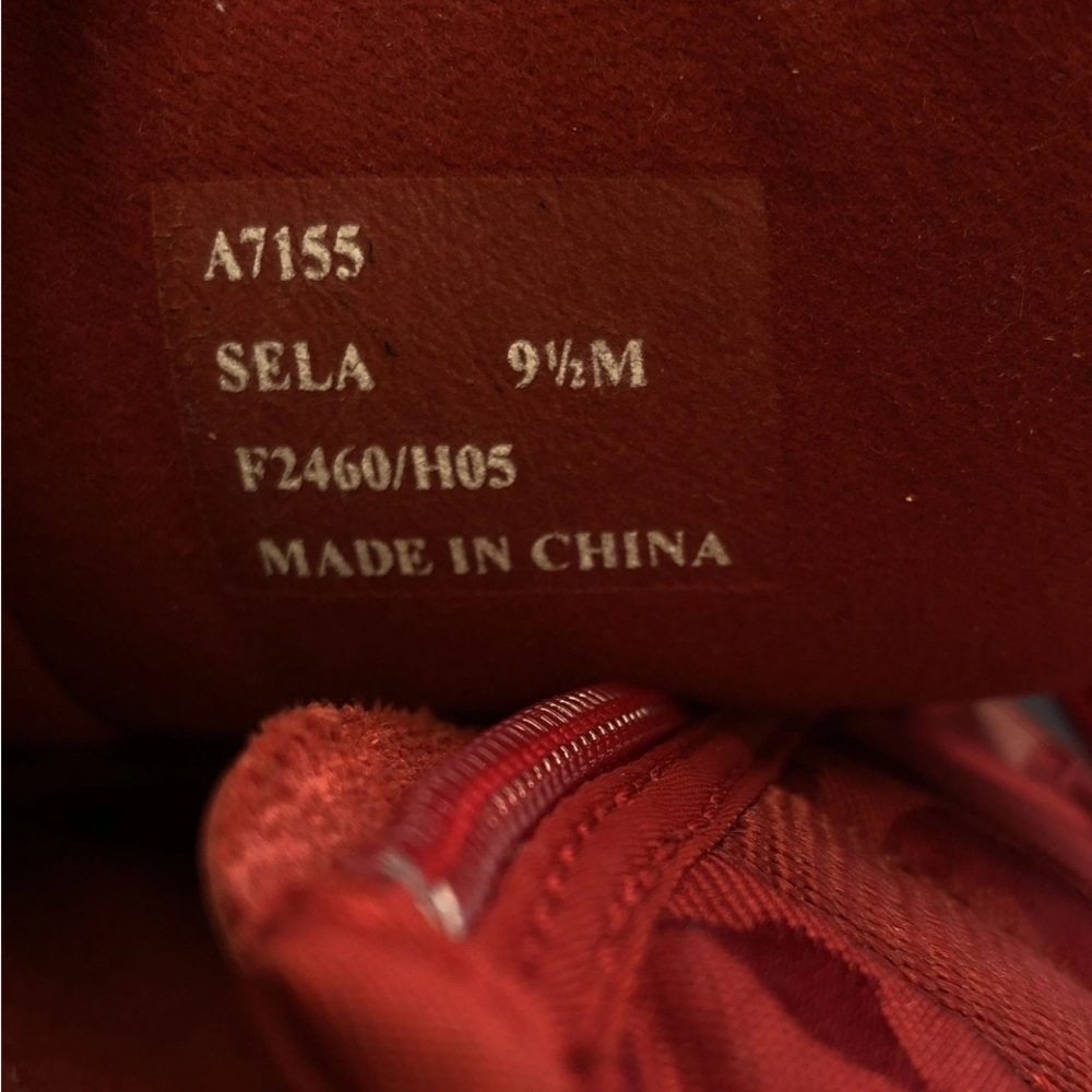Coach SELA Women's SZ 9.5 Sig Monogram Vibrant Red Winter Boots. EUC. - Picture 6 of 8
